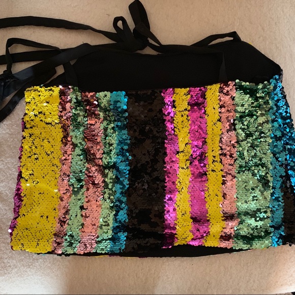 Zara Multicolored Sequin Top NWT - Picture 4 of 5